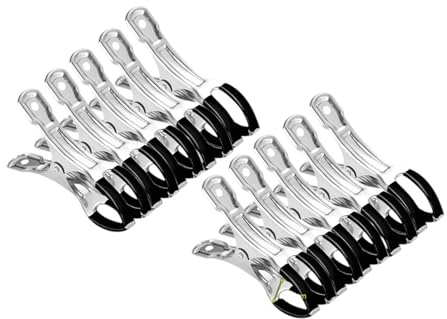 10Pcs Stainless Steel Hanger Spring Clamps Large Pool Covers Clamps Heavy Duty Swimming Pools Windproof Clip Enduring Heavy Duty Windproof Spring Clip