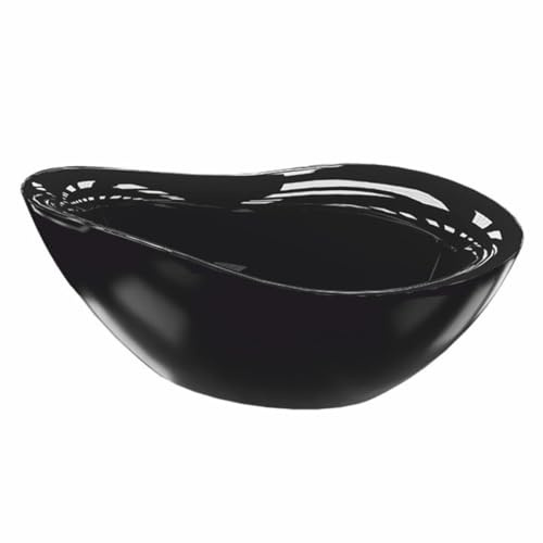 Casa Padrino Freistehende Luxus Badewanne Matt Schwarz/Hochglanz Schwarz 179,5 cm