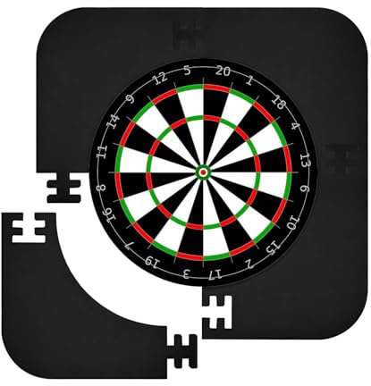 Chingcoo Dartscheibe Schutzring, Wandschutz für Dartboard, Eva Dartscheibe Umrandung, Surround Auffangring Dart Backboard für 18-Zoll Dartscheibe