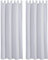 Bestlivings Blickdichte Gardine im 2er Pack mit Schlaufen (140x145 cm/Hellgrau), in vielen Farben