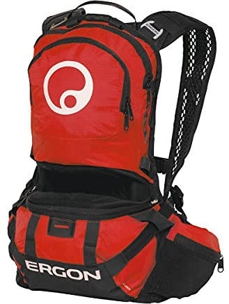 Ergon BE2 Enduro Tagesrucksack, Schwarz/Rot, S-L