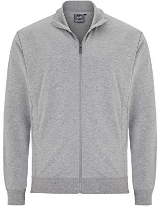 Ahorn Sportswear XXL Herren Sweatjacke in blau großen Größen bis 10XL