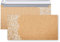 Logbuch-Verlag 50 Kuverts beige braun Kraftpapier-Optik Spitze DIN lang Briefumschläge für Weihnachten Hochzeit Feste