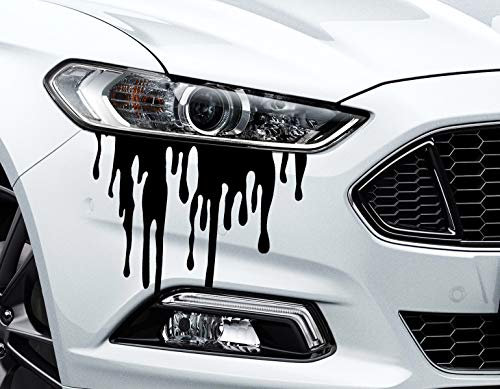 HR-WERBEDESIGN 2X Aufkleber Liquid Flüssig, Blood Blut Auto Blood Bleeding Car Sticker XXX Auto