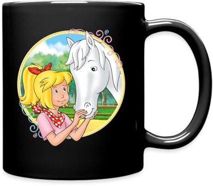 Spreadshirt Bibi Und Tina Streicheleinheiten Sabrina Tasse Einfarbig, One size, Schwarz