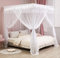Mengersi Rideaux à baldaquin de lit King Size, Rideaux de lit moustiquaire pour lit – Rideaux royaux Luxueux et Confortables (très Grand lit, Blanc)