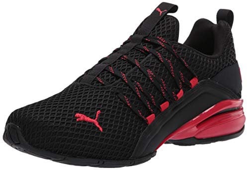 PUMA Herren Axelion Crosstrainer, Spark Black-high Risk Red, 43 EU