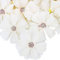 VINFUTUR 50 Stücke Künstliche Blumen Gänseblümchen Blütenköpfe Kunstblumen Blumenköpfe Seidenblumen für Basteln Scrapbooking Hochzeit Party Home Deko - Champagner