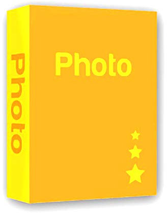 Einsteckalbum 300 Fotos 13x19,13x18,13x20,12x18 cm, 6 leuchtende Farben, abdeckung Ihrer Wahl. (gelb, 13 x 19/300).