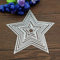 Benoon Stanzschablonen für Scrapbooking, 5-zackige Stern-Stanzformen, DIY, Silber