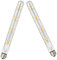 ZYUJIA E27 T30-300mm LED Edison Vintage Glühbirnen 8W(Äquivalente 70W Halogenbirne) 700LM Warmweiß 2700K Nicht Dimmbar E27 Klarglas Retro Tuber,2Packungen