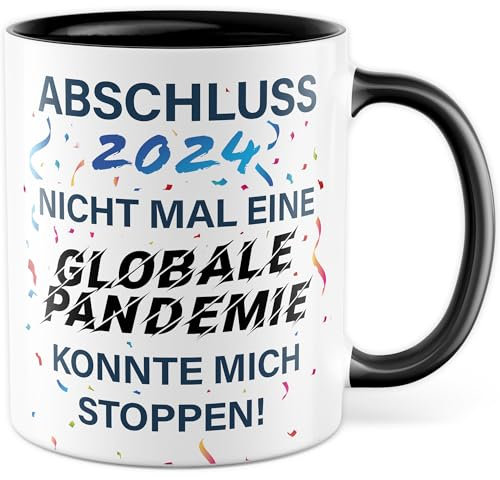 Abschluss 2025 Tasse, Geschenk Studium Ausbildung Bachelor Realschule Jungs Mädchen lustig, Kaffeetasse für Schüler & Studenten zum Abschluss Deko Abschlussgeschenk Schule Kaffeebecher