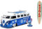 Jada Toys Stitch Van with Figure, 1:24, Die Cast Auto, bekannt aus Film und Fernsehen, Volkswagen T1 Bus Die Cast, Mehrfarbig, 253075000