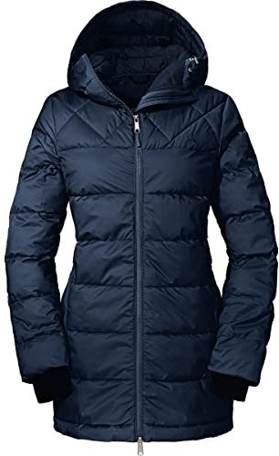 Schöffel Damen Insulated Boston 424 Parka Mäntel, Navy Blazer, 38 EU