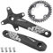 splumzer Mountainbike 170 mm Quadratische Kurbelgarnitur mit 104 BCD 32/34/36/38T Kettenblatt, Aluminiumlegierung MTB Kurbel Schmal Breit CNC Runde Kettenblattschrauben (38T)