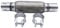 1 set SHLPDFM Flexible Exhaust Pipe 45.5x200/308mm Clamp-on Flexi Tube Joint Stainless Steel Flexible Tube Repair