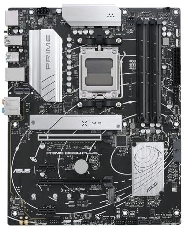 ASUS Prime B650-PLUS CSM Mainboard Sockel AMD AM5 (Ryzen 7000, ATX, DDR5 Speicher, PCIe 5.0 M.2, 2.5G Ethernet, BIOS Flashback, USB 3.2 Gen 2 Typ-C, Aura Sync)