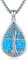 Eusense Colliers de l'arbre de vie pour femmes en argent sterling 925 avec pendentif en opale bleue naturelle Cadeaux d'anniversaire pour les femmes, les filles et les mères