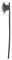 Fake Plastic Black Axe Long Handle Spooky Scream Halloween Scary Fancy Dress Party Prop