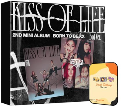 Born to be XX KISS OF LIFE Album [Bad Ver.]+Pre Order Benefits+BolsVos K-POP Inspired Digital Planner, Digital Sticker Pack (2nd Mini Album)