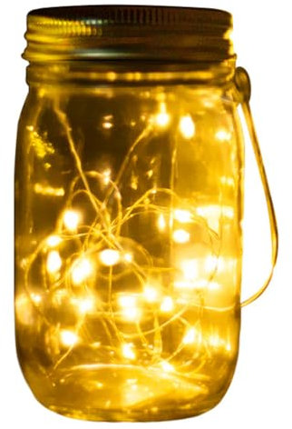 Veemoon 1pc Jar Light Led Lights Light up Jars Nativity Decor Solar Lights Fairy Star Firefly Jar Light Jar Fairy Lights Lighted Jars Unique Glass Lanterns