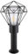 Globo Außenlampe Stehleuchte Wegelampe Terrassenleuchte Gartenlampe, Edelstahl schwarz Metall, spritzwassergeschützt, L 22,5 cm
