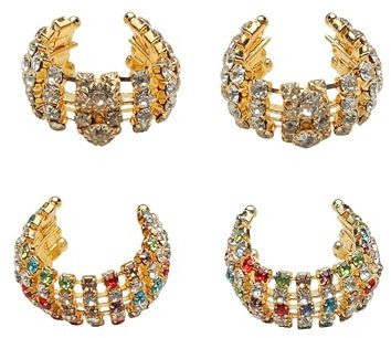 Set of 2 Pair Designer Bangles God Goddess Set for Laddu Gopal/Devi Maa/Radha Krishna Haar Sringar Set Deities jewellary Set for All God Idol Statue(Size:-0,Color:-Multicolor, White &Golden)