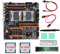 Wlauqueta Scheda madre Dual Processore X99 + 2 Processori XE5 2620 V3 + RAM DDR4 4G RECC + SATA + Deflettore + Grasso Termico LGA 2011 per Processore 2011-V3