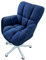 ANram Drehbarer Schreibtischstuhl, Computerstuhl, Home-Office-Stuhl, ergonomisch, Drehstuhl mit Verstellbarer Höhe, Schminkstuhl für Home-Office, Wohnzimmer, für Home-Office-Stuhl