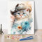 TISHIRON Katze Digitale Malerei für Erwachsene Cowboy Katze Malerei in einem Hut Katze DIY Aquarell Digitale Malerei Ölgemälde Kunsthandwerk Acryl Pigmente für Home Decoration Zeichnung 16 x20
