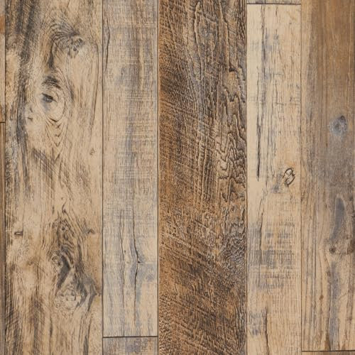Arthome Claybank Peel and Stick Wallpaper, 44x600cm Natural Wood Grain Contact Paper Rustic Self Adhesive Removable Waterproof Vinyl Wrap Wall Paper for Furniture