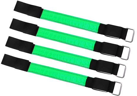 Gogogmee 4 Stück LED-Armband Ausrüstung mit hoher Sichtbarkeit Nachtsicherheitsreflektor leucht armbänder klettersteine Grün uhrenarmbänder reflektierende Armbänder leuchtendes Armband