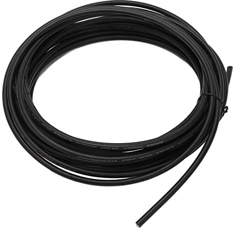 BTCKFC Solar Panel Wire High Temperature Resistant XLPE Energy Saving Low Eccentricity Solar Photovoltaic Cable (Black 6mm² 50m)