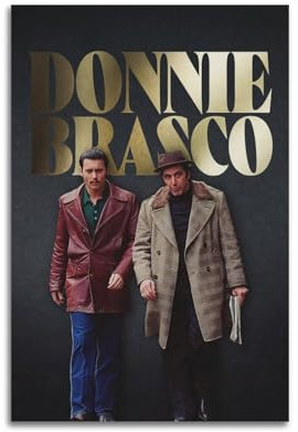 OONJGSNGA Donnie Brasco Poster, Wanddekoration, Film, cooler Wandkunstdruck, Poster, Vintage-Kunst, Raumdekoration, 30 x 45 cm, ungerahmter Stil