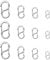 Zythrem 12pcs Double Opening Lobster Clasps Stainless Steel S Lock Bracelet Connector Necklace Shortener Closures Bracelet Connectors Charm Clasp for DIY Jewelry Making and Repair (4 Sizes, Silver)