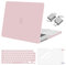 MOSISO Compatible avec MacBook Pro 16 Pouces M4 M3 M2 M1 2025-2021 A3403 A3186 A2991 A2780 A2485 Pro Max,Coques Protection Plastique,Protection Clavier,Film D'écran&Type C 2 Pack,Quartz Rose