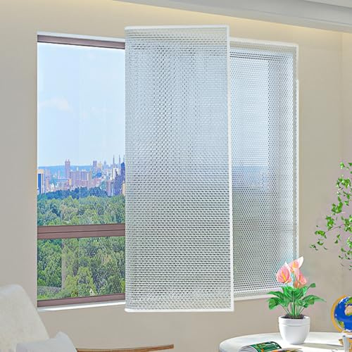Magnetisches Fensterisolierungs Kälteschutz,Thermo Cover Wärmeschutzfolie | Wärmeschutzvorhang Winddichte Thermofolie gegen Kälte Wärmedämmung Kälteschutzfolie selbstklebend Isolier Schutz Vorhang
