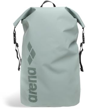 ARENA Uni Erwachsene Big Logo Drybag Heavy Duty Roll Top Wasserdicht Rucksack Strand Pool Outdoor Aktivitäten Dry Storage Bag 20 L Salbeigrün Mangrovia