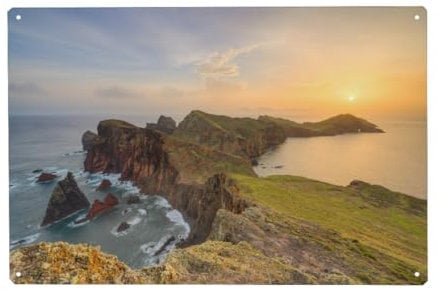 artboxONE Metall-Poster 30x45 cm Natur Madeira Ponta de São Lourenço von Künstler Michael Valjak