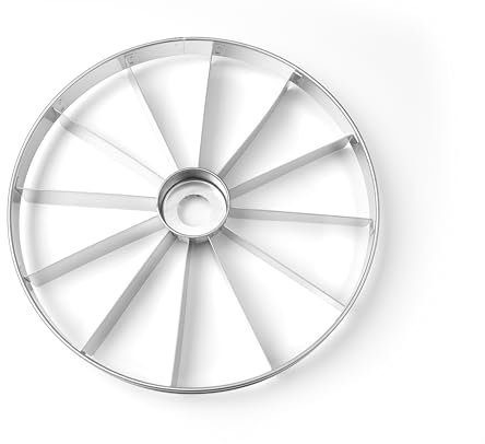 HENDI Coupe-gâteau rond, 12 portions, marqueur diviseur à gâteau professionnel, outil de cuisine pour couper une tarte ou un gâteau en parts égales, ⌀320x(H)40mm, acier inoxydable