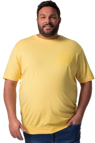 Men Plus Herren Kurzarm T-Shirt gelb 5XL