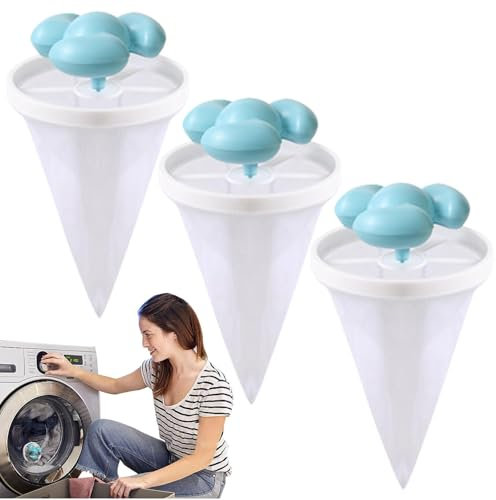 Filterbeutel Waschmaschine Haarentferner, Tierhaarentferner Waschmaschine, Floating Hair Filtering Mesh Removal, für die Waschmaschine, Haarfilter Netz Beutel