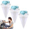 Filterbeutel Waschmaschine Haarentferner, Tierhaarentferner Waschmaschine, Floating Hair Filtering Mesh Removal, für die Waschmaschine, Haarfilter Netz Beutel