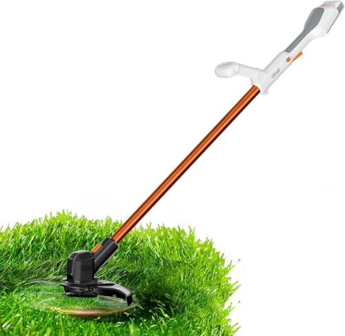 Litheli Akku Rasentrimmer 20V, 25cm, Rasentrimmer und Leistungsstarkem Motor, Geeignet für Gartenrasen und Außenschnitt, Rasentrimmer (ohne Akku & Ladegerät im Karton)