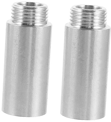 SHINEOFI 2pcs Shower Head Extension Arm Stainless Steel Shower Extension for Heads