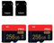 Lot de 2 cartes micro SD 256 Go classe 10 avec adaptateur SD haute vitesse pour tablette, appareil photo, drone