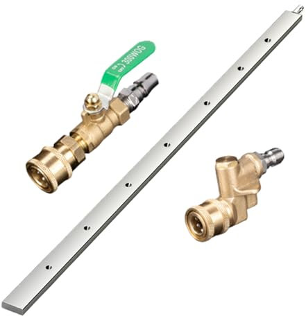 YNPQTDS Herramienta De Limpieza para Radiadores | Barra De Lavado A Presión para Radiadores De 60 Cm,Varilla De Acero Inoxidable Portátil con Acoplador Rápido De 6 Mm para Coche Y Camión
