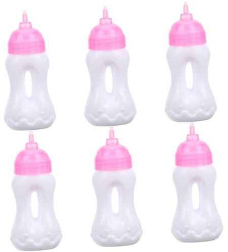 Milisten 6stücke Teiliges Mini Puppenflaschen Für Mädchen Lernspielzeug Kognitiven Fähigkeiten Und Kreativität Und Langlebig Für Rollenspiele Und Kreative Aktivitäten