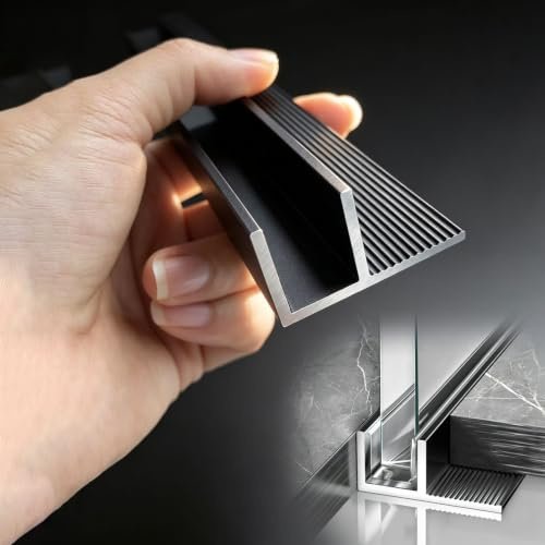 U Profil für Glas 15Mm Tiefe, Gerillte F-Profil-Duschschiene für Wand