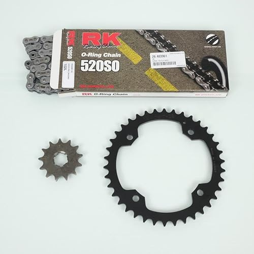 Kit chaîne FE compatible avec quad Yamaha 350 Raptor 2004 à 2018 13x38 P 520 Al 125mm